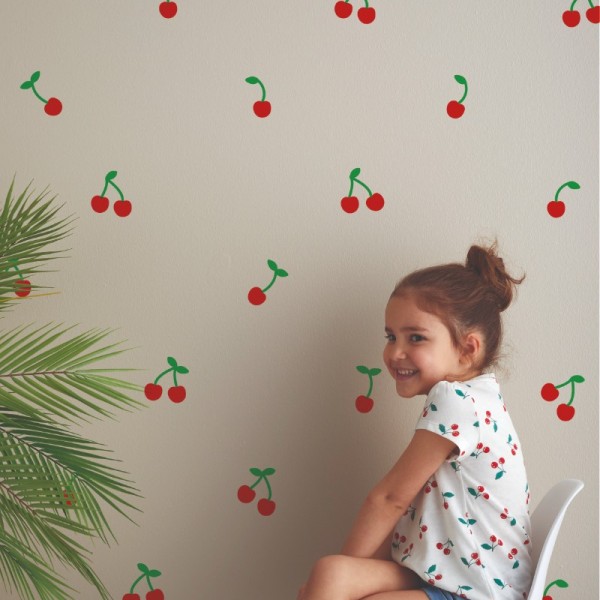 Cherry Love Duvar Sticker 7
